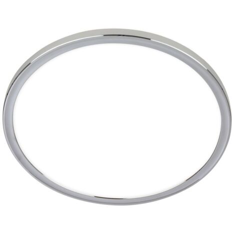 BRILONER - Plafonnier salle de bain avec lumière indirecte, plat, IP54 protection contre la poussière et les éclaboussures, plafonnier led cuisine, 42x2,8 cm, chrome (1/5)