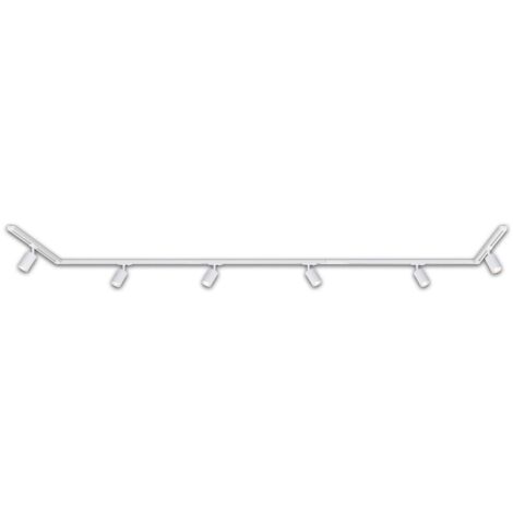 Système de rails Briloner Rail, kit complet, 6 spots GU10, orientables, pivotants, blanc, 4,5 m (1/5)