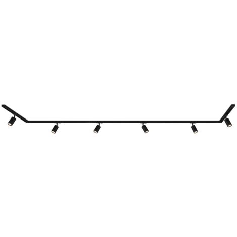 Système de rails Briloner Rail, kit complet, 6 spots GU10, orientables, pivotants, noir, 4,5 m (1/5)