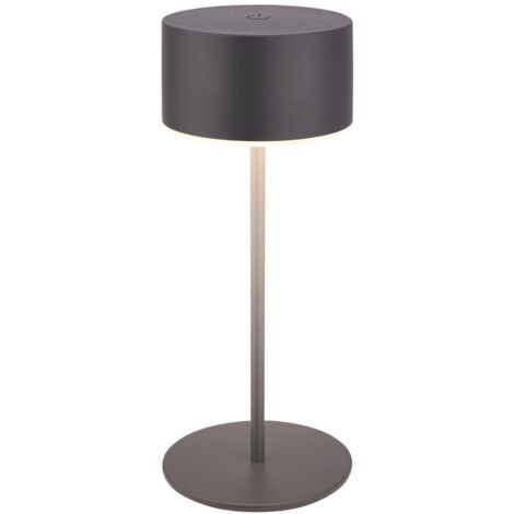 Lampe de table LED Lampe de table LED rechargeable Sans fil Dimmable Tactile IP44 Blanc chaud