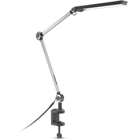 Lindby lampe à pince LED Undra, blanc, métal, ajustable