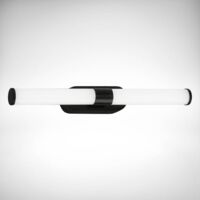 B.K.Licht Applique LED salle de bain IP44 longueur 40 cm rectangulaire 7 W 690 lm 4000 K lumière neutre non dimmable noir lampe murale miroir