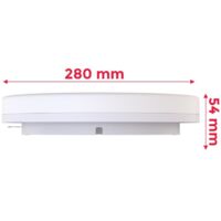 Plafonnier de salle de bain,couloir,cuisine et chambre LVWIT IP54 Plafonnier LED 18W Blanc Neutre 4000K