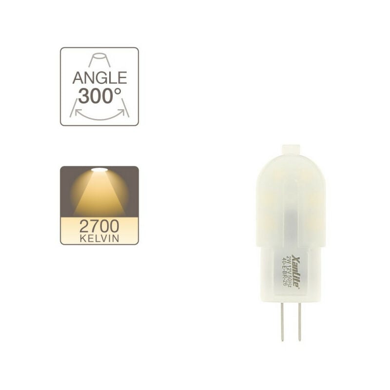 Ampoule Capsule DEL G4, 12V, 3000K, 1.5W, 130 lumens