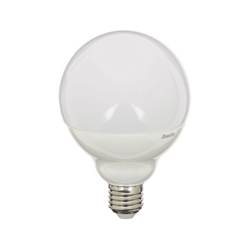 Ampoule Déco LED, Double verre Blanc, G125, culot E27, 3W cons. 2700K Blanc  Chaud