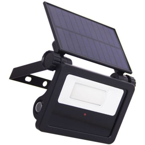 Xanlite - Projecteur mural solaire compact IP54, 1600 lumens, détecteur de mouvement, Noir - PRS1400D