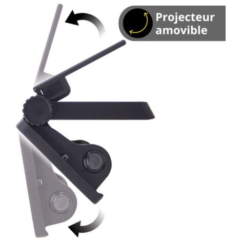 Xanlite - Projecteur mural solaire compact IP54, 1600 lumens, détecteur de mouvement, Noir - PRS1400D