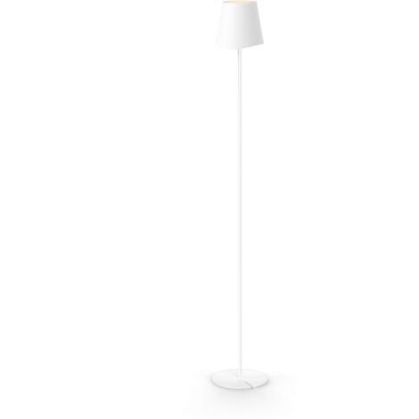 Xanlite - Lampadaire métal, 500 lumens, CCT & Dimmable, Rechargeable, 130cm, Blanc - LAM130BD