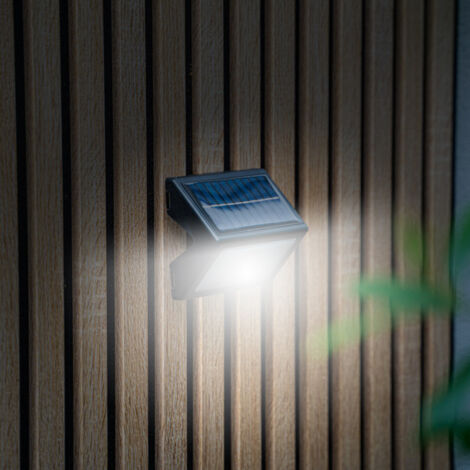 Xanlite - Applique solaire LED IP44, 400 lumens, détecteur de mouvements, Noir - APS400D