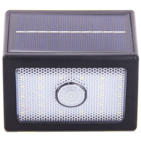 Xanlite - Applique solaire LED IP44, 400 lumens, détecteur de mouvements, Noir - APS400D