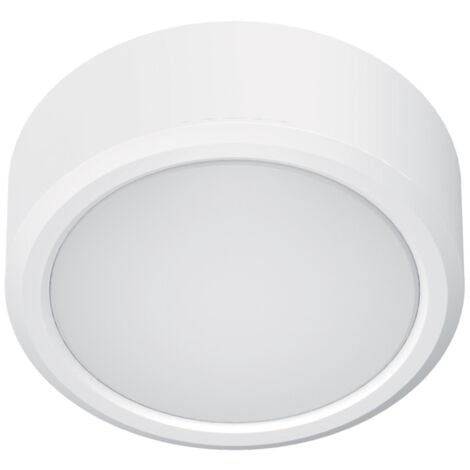 Xanlite - Spot encastrable/en saillie LED rond, extra plat, cons. 6W, 800 lumens, CCT, IP44, Blanc - KSDOP400RBIPCCT