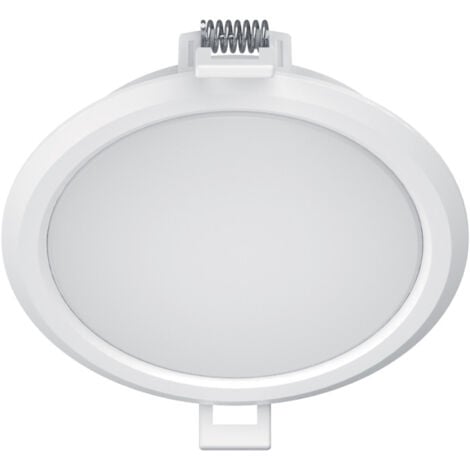 Xanlite - Spot encastrable/en saillie LED rond, extra plat, cons. 6W, 800 lumens, CCT, IP44, Blanc - KSDOP400RBIPCCT