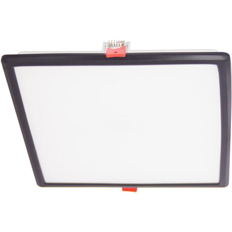 Downlight Carré - Spot LED extra plat encastrable – cons. 18W/2500 lumens – CCT 3000K/4000K/6500K – Blanc/Noir
