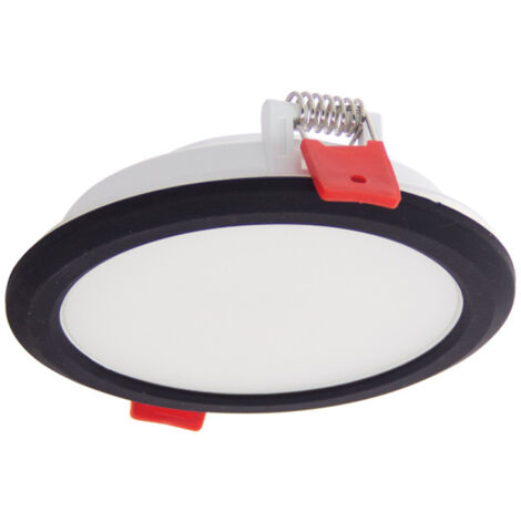 Xanlite – Spot LED extra plat encastrable 6W 800 lumens – CCT 3000K/4000K/6500K – IP44 – Blanc/Noir – DOP400RIPCCT