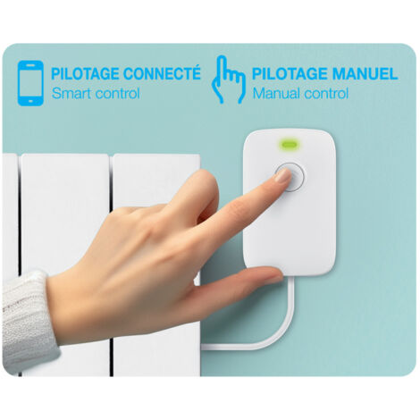 KOZii - Boîtier de pilotage connecté pour radiateur électrique (Système thermostats connectés) - KZBOTHELEPA