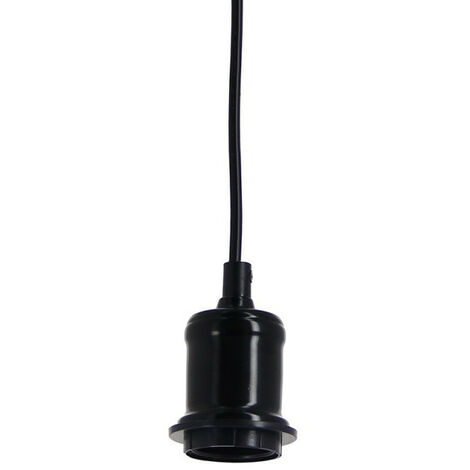TOULUM - Suspension à douille noire, style vintage, 100 cm de câble, culot E27 - TSDVEBECO