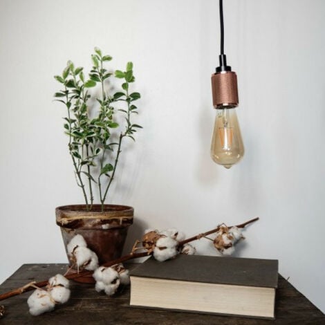 Xanlite - Ampoule LED déco Edison Vintage au verre ambré, culot E27, 7W cons. (50W eq.), 806 lumens, lumière blanc chaud - RFDE800STA