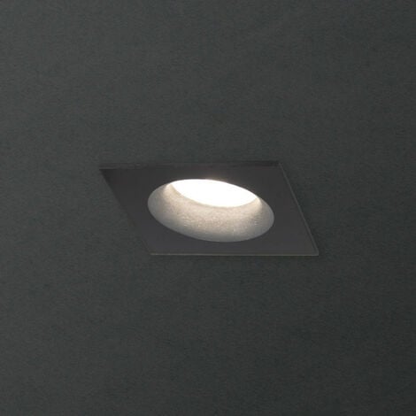 Xanlite - Spot GU10 50W 4000K Carré Noir IP44 - SP50CIP44NCW
