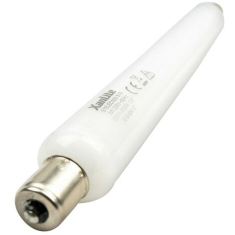 Xanlite - Tube LED S15, 3W .cons (28W .eq), lumière blanche chaude - S15LED300
