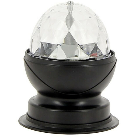 XANLITE - Lampe à poser effet disco, LED multicolores, tête rotative - LADRVB