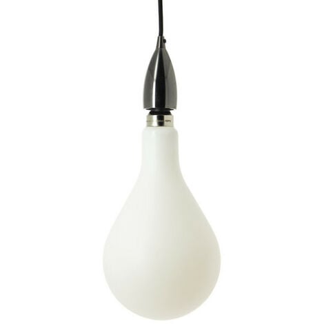 Ampoule déco éclairante XXL opaline avec culot standard E27