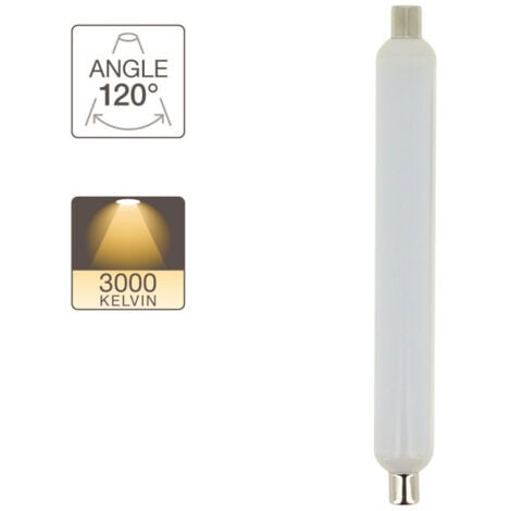 Xanlite - Tube LED, culot S19, 8,5W cons. (50W eq.), lumière blanc chaud - S19LED638