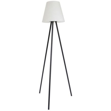 Xanlite – Lampadaire LED solaire IP44 – 800 lumens – Couleur RGB et blanc chaud – Télécommande incluse – Acier inoxydable et polyéthylène (1/8)