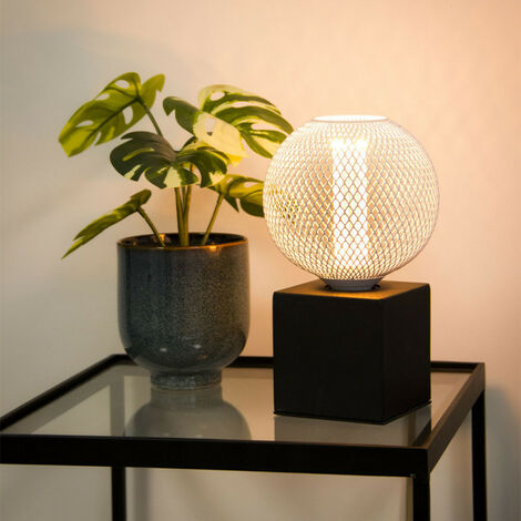 Xanlite - Ampoule Déco Cage Boule Blanc, culot E27, Hologramme, Blanc chaud - RFDHE150BCAB