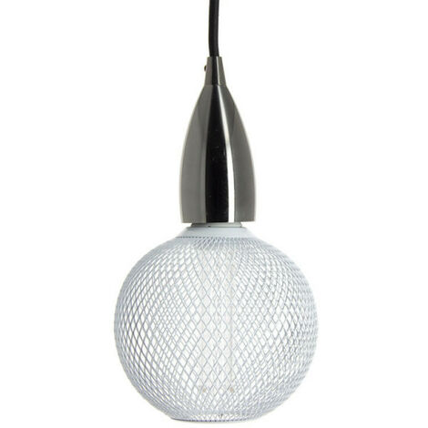 Xanlite - Ampoule Déco Cage Boule Blanc, culot E27, Hologramme, Blanc chaud - RFDHE150BCAB