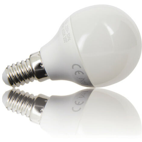Lot de 2 Ampoules LED E14 Dépoli 4.5W Eq 40W P45