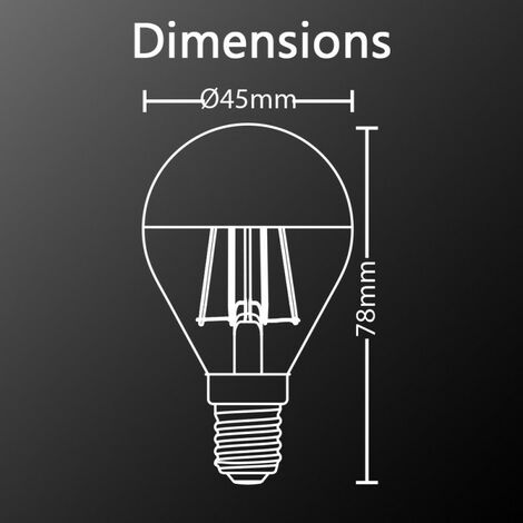Xanlite - Ampoule LED P45, culot E14, 4W cons. (32W eq.), lumière blanc chaud - RFDV400PTG