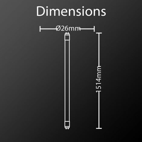 Xanlite - Tube à LED, culot G13, 21W cons. (58W eq.), lumière blanc neutre - TU1502200CW