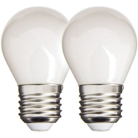 Xanlite – Ampoule LED E27 P45 opaque 470 lumens 4W – Équivalence 40W – Température 2700K blanc chaud – Lot de 2 – PACK2RFE470PO