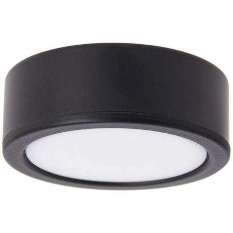 Xanlite – Spot d'intérieur noir LED IP44 – Lumière variable 3000K/4000K – 250 lumens – Montage encastré ou saillant – ECPKSP250N