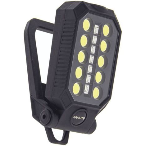 SANS MARQUE Baladeuse rechargeable 450 lm 30 mètres noire Xanlite