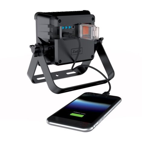 Xanlite - Projecteur LED Rechargeable 9W, IP54, 900 Lumens, 6000 Kelvins, 2200 mAh, câble USB 1,5m - PRAR10WR