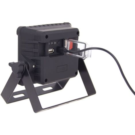 Xanlite - Projecteur LED Rechargeable 9W, IP54, 900 Lumens, 6000 Kelvins, 2200 mAh, câble USB 1,5m - PRAR10WR