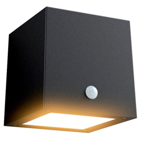 Xanlite - Applique trapèze solaire LED IP44  à détection de mouvement, 200 Lumens - APS200D