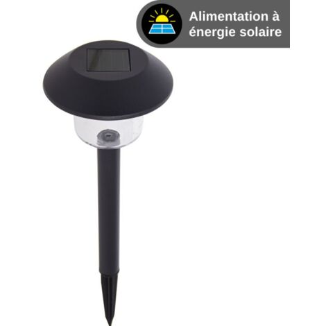 Xanlite - Lot de 3 balises solaires LED IP44 noir, RVB - PACK3SO1017B