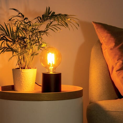 Xanlite - Ampoule Filament LED déco verre ambré G95, culot E27, 1521 Lumens, conso. 15W (equivalence 100W), Blanc chaud - RFDE1521B95A