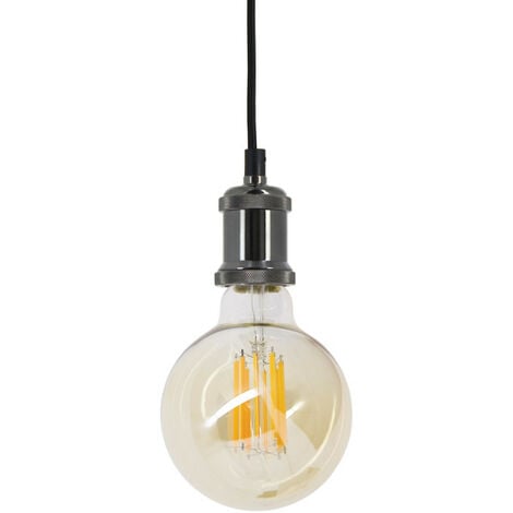 Xanlite - Ampoule Filament LED déco verre ambré G95, culot E27, 1521 Lumens, conso. 15W (equivalence 100W), Blanc chaud - RFDE1521B95A