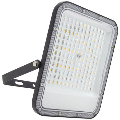 Projecteur mural noir LED IP65, 9000 lumens, conso 100W (éq 550W), Blanc chaud