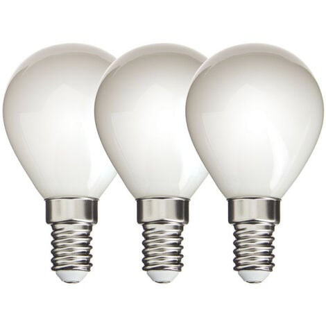 Lot de 5 ampoules SMD LED P45 Opaque, culot E14, 470 Lumens, conso. 5,3 W (