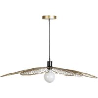 Suspension en métal doré FLORA compatible culot E27 jusqu'à 25W – Design en forme de fleur – Pour salle à manger, salon, chambre – SUSFLORALD79 – Mathias Luminaires