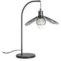 Lampe à poser Flora métal noir E27 25W – Design épuré pour ambiance chaleureuse – Compatible ampoules jusqu'à 25W – LAPFLORAN – Mathias Luminaires