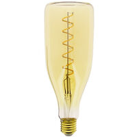 Xanlite – Ampoule LED E27 4W équivalent 30W – 350 lumens blanc chaud – Verre ambré design bouteille – RFDE400B100A
