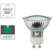 XANLITE - Ampoule LED spot, culot GU10, 1W cons. (N.C eq.), lumière Lumière verte - MG18V