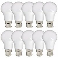 Lot de 2 Ampoules LED A60, culot B22, 10W cons. (60W eq.), lumière