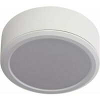 Xanlite - Plafonnier LED Rond - Double fixation - cons. 6W - 800 lumens - Blanc neutre - KSDOP400RCW