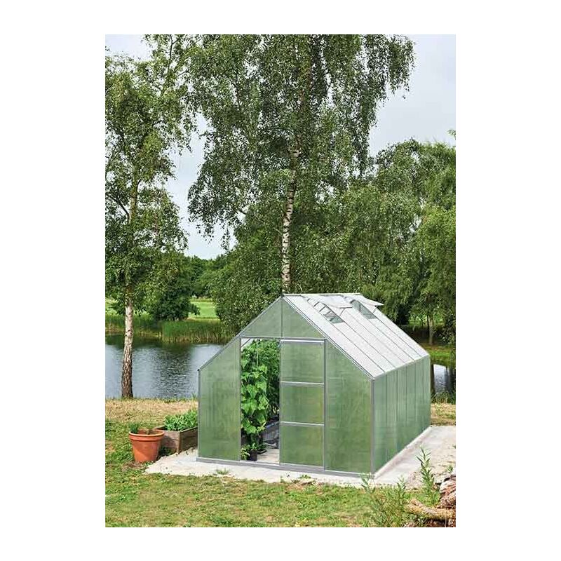 Serre de Jardin en Aluminium et Polycarbonate Octave 9 m²  Serre jardin,  Serre de jardin polycarbonate, Maison verte